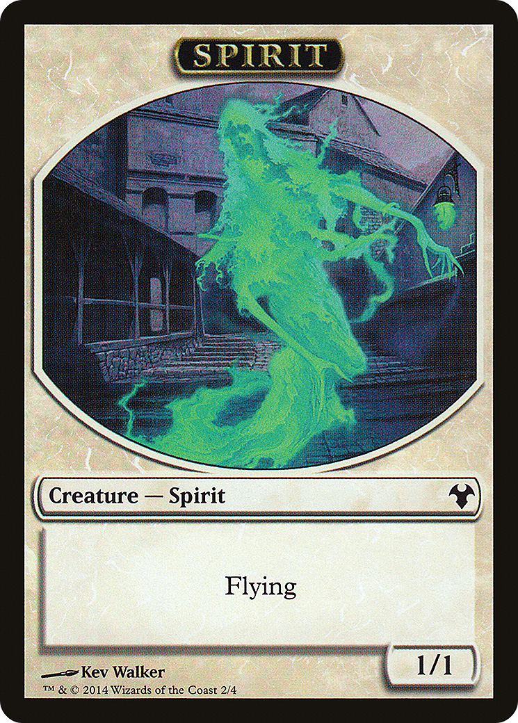 Spirit (TMD1-002) [Tokens] Modern Event Deck 2014 Tokens MTG Single Wizards of the Coast