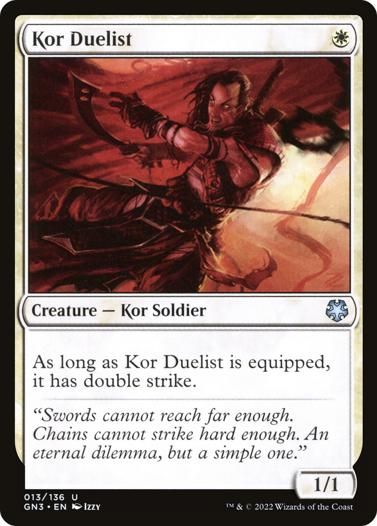 Kor Duelist (GN3-013) [Misc] Game Night: Free-for-All MTG Single Wizards of the Coast