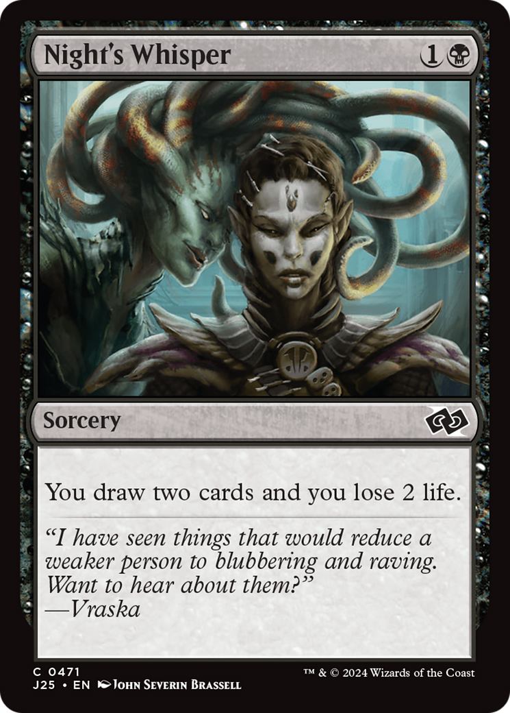 Night's Whisper (J25-471) [Foundations Jumpstart] MTG Single Wizards of the Coast