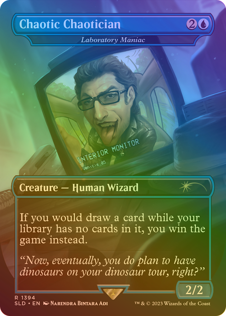 Chaotic Chaotician - Laboratory Maniac (Rainbow Foil) (SLD-1394) [Secret Lair Drop] (Borderless) Foil