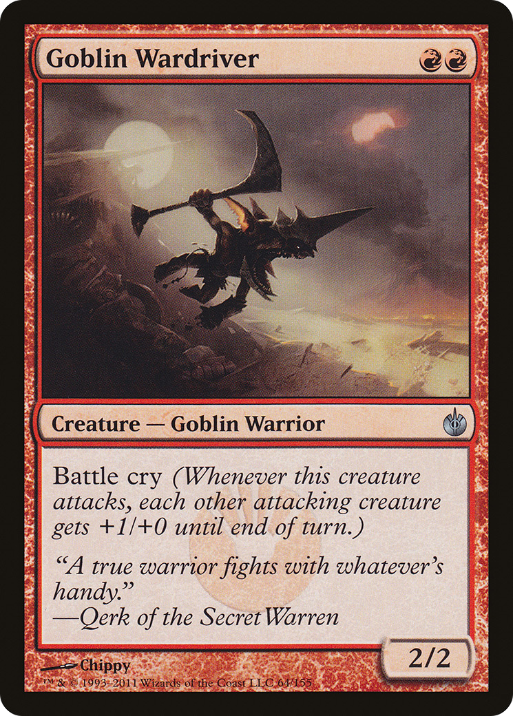 Goblin Wardriver (MBS-064) [Mirrodin Besieged] MTG Single Wizards of the Coast