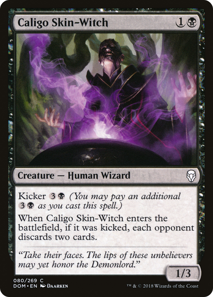Caligo Skin-Witch (DOM-080) [Dominaria] Foil MTG Single Wizards of the Coast