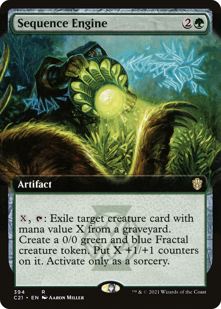 Sequence Engine (C21-394) [Commander 2021] (Extended Art) MTG Single Wizards of the Coast