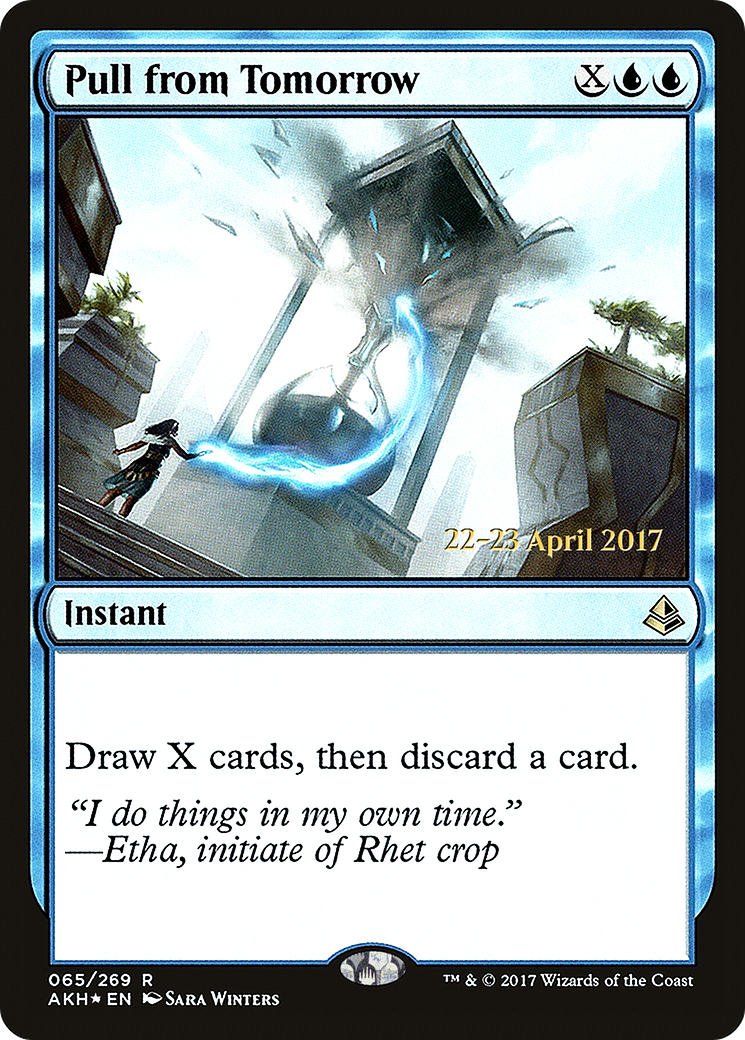 Pull from Tomorrow (PRE-065) [Amonkhet Promos] Foil MTG Single Wizards of the Coast