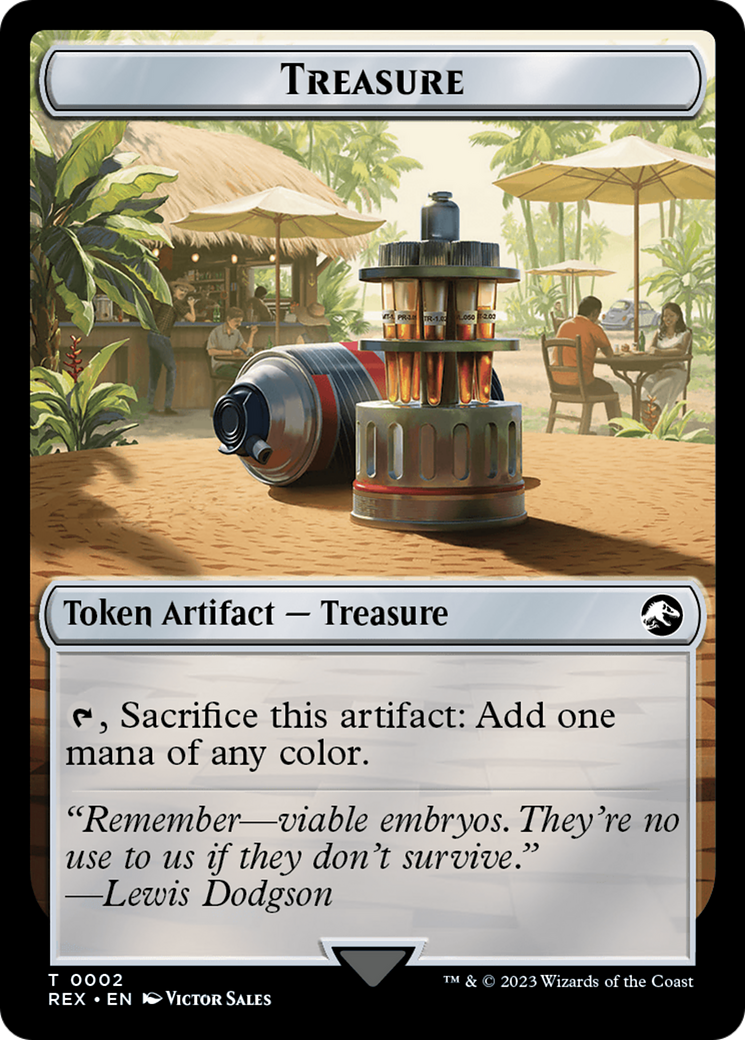 Treasure (TREX-002) [Tokens] Jurassic World Collection Tokens Foil MTG Single Wizards of the Coast