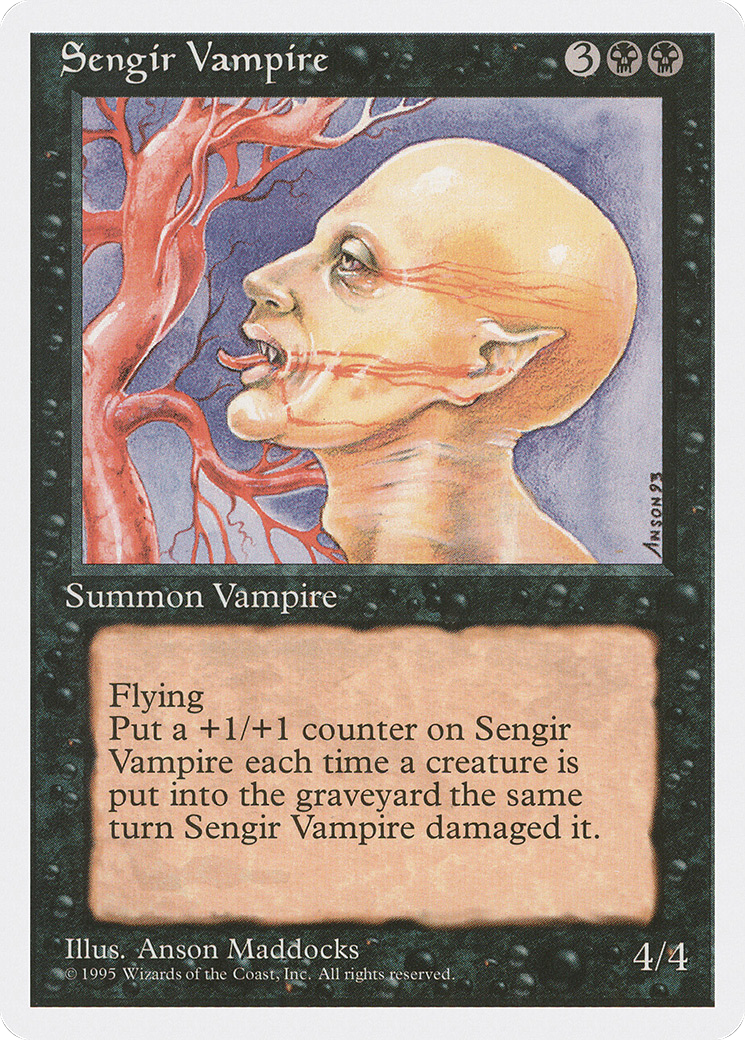 Sengir Vampire (4ED-160) [Fourth Edition] MTG Single Wizards of the Coast