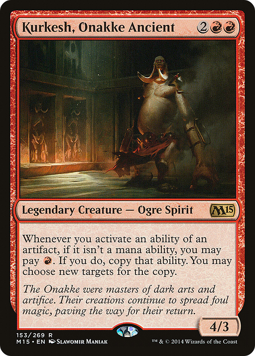 Kurkesh, Onakke Ancient (M15-153) [Magic 2015] Foil MTG Single Wizards of the Coast