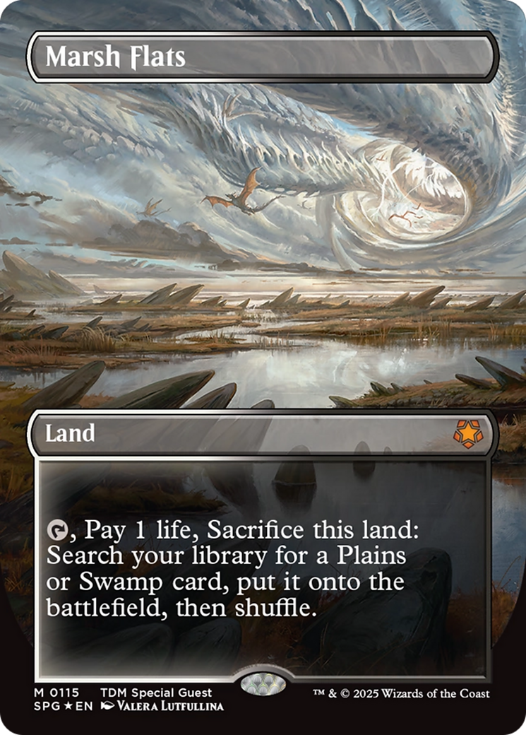 Marsh Flats (Dragonscale Foil) (SPG-115) [Special Guests] (Borderless) Foil MTG Single Wizards of the Coast