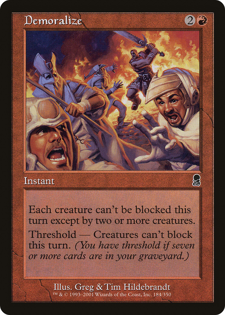 Demoralize (ODY-184) [Odyssey] MTG Single Wizards of the Coast
