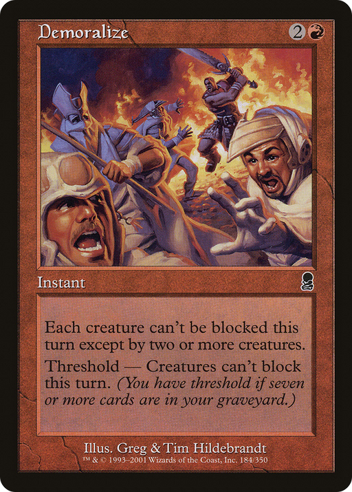 Demoralize (ODY-184) [Odyssey] MTG Single Wizards of the Coast