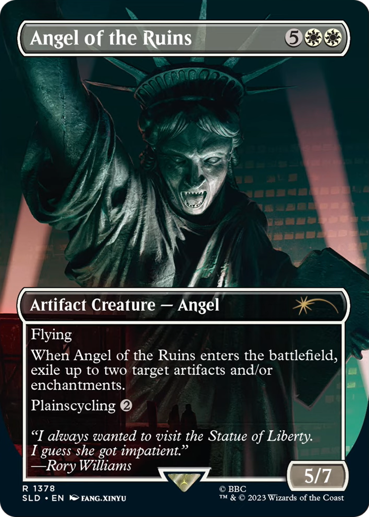 Angel of the Ruins (1378) (SLD-1378) [Secret Lair] Drop (Borderless) MTG Single Wizards of the Coast