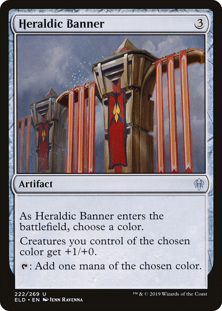 Heraldic Banner (ELD-222) [Throne of Eldraine] Foil MTG Single Wizards of the Coast