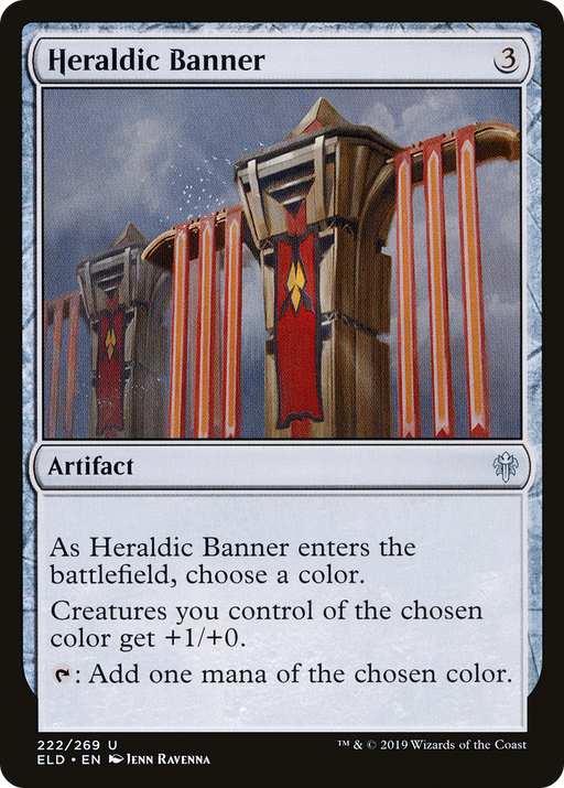 Heraldic Banner (ELD-222) [Throne of Eldraine] Foil MTG Single Wizards of the Coast