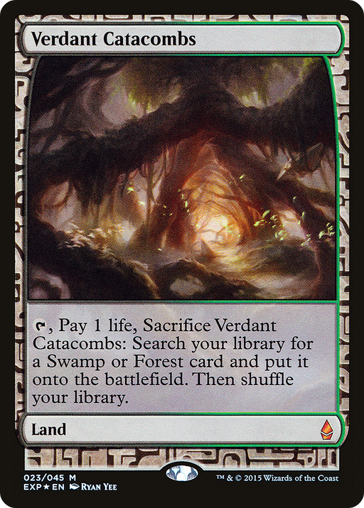 Verdant Catacombs (EXP-023) [Zendikar Expeditions] Foil MTG Single Wizards of the Coast