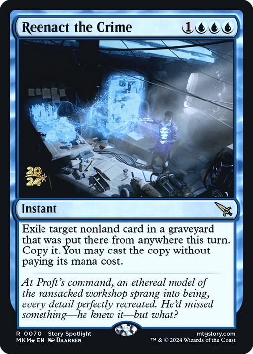 Reenact the Crime (PRE-070) [Murders at Karlov Manor Promos] Foil MTG Single Wizards of the Coast