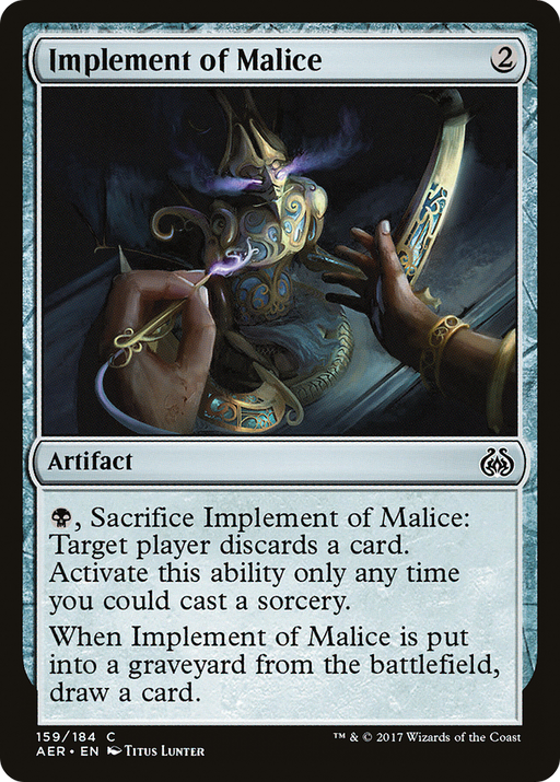 Implement of Malice (AER-159) [Aether Revolt] MTG Single Wizards of the Coast