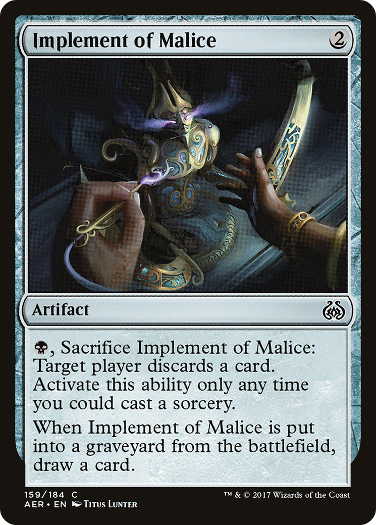 Implement of Malice (AER-159) [Aether Revolt] Foil MTG Single Wizards of the Coast