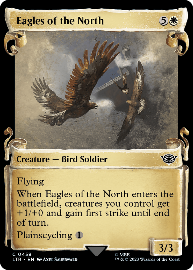 Eagles of the North (Showcase Scrolls) (LTR-458) [The Lord of the Rings: Tales of Middle-earth] (Showcase) MTG Single Wizards of the Coast
