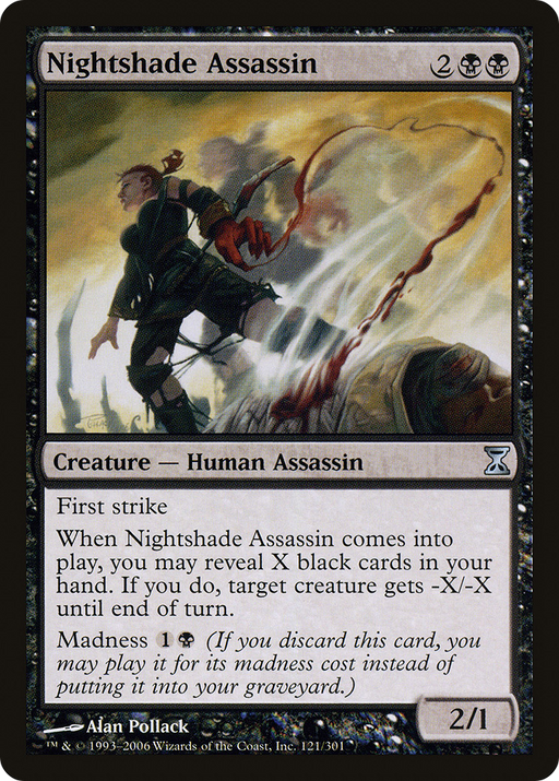 Nightshade Assassin (TSP-121) [Time Spiral] Foil MTG Single Wizards of the Coast