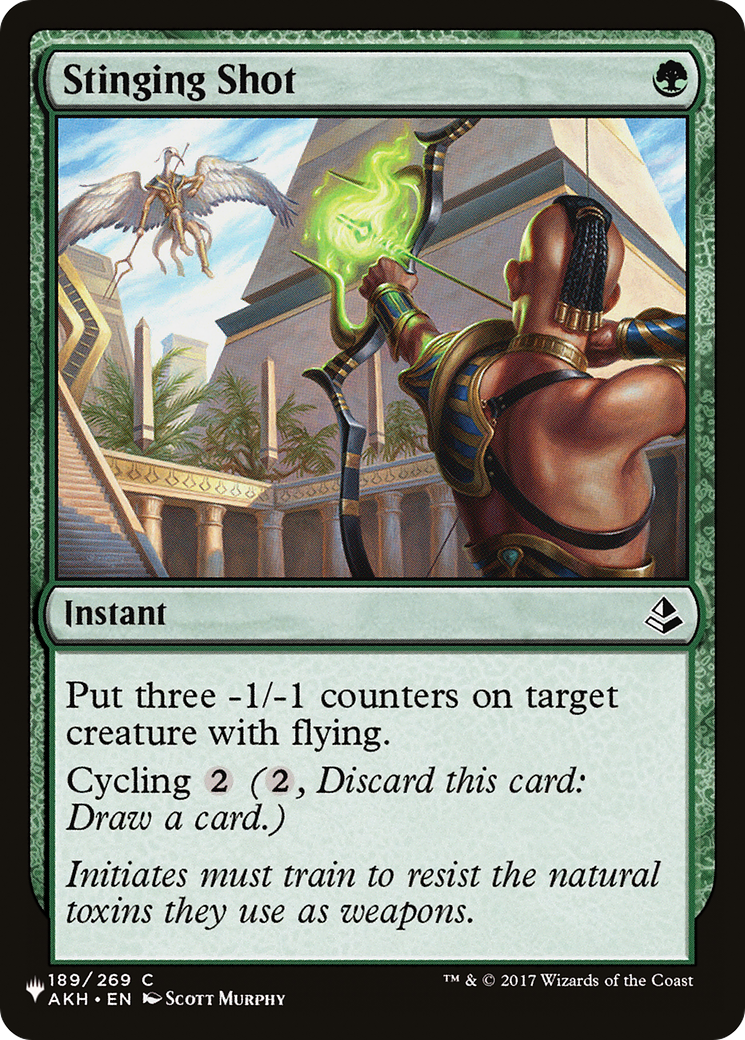 Stinging Shot (LIST-AKH-189) [Mystery Booster] The List MTG Single Wizards of the Coast