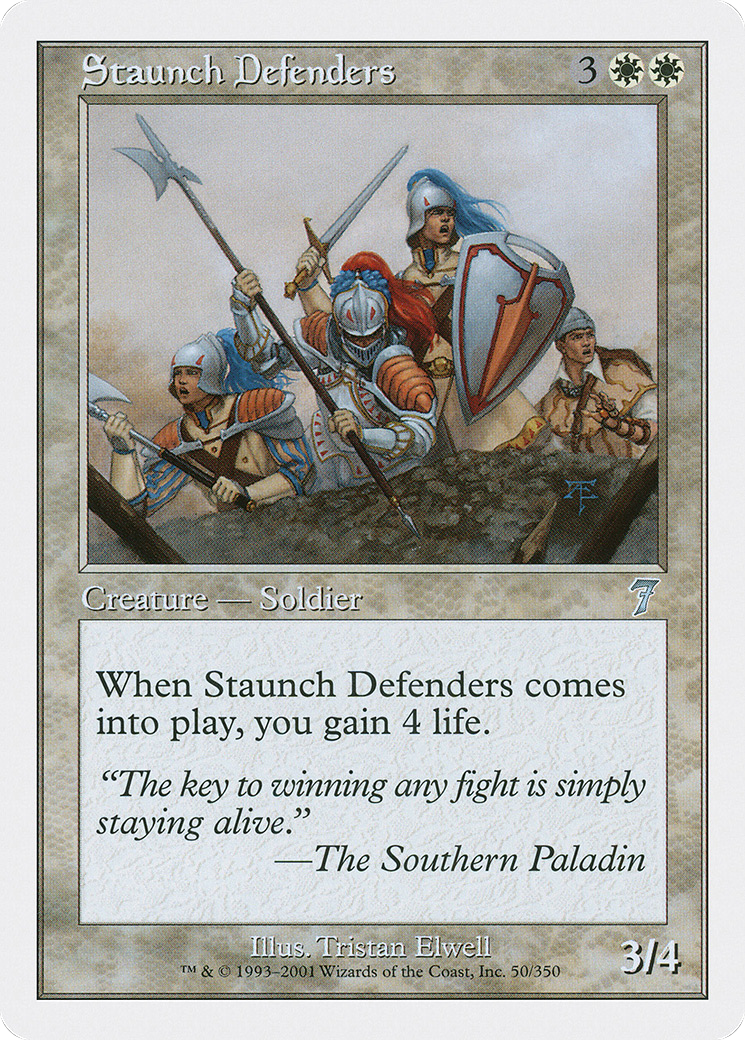 Staunch Defenders (7ED-050) [7th Edition] MTG Single Wizards of the Coast