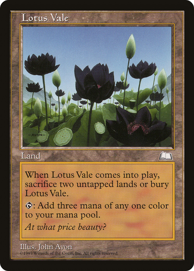 Lotus Vale (WTH-165) [Weatherlight] MTG Single Wizards of the Coast