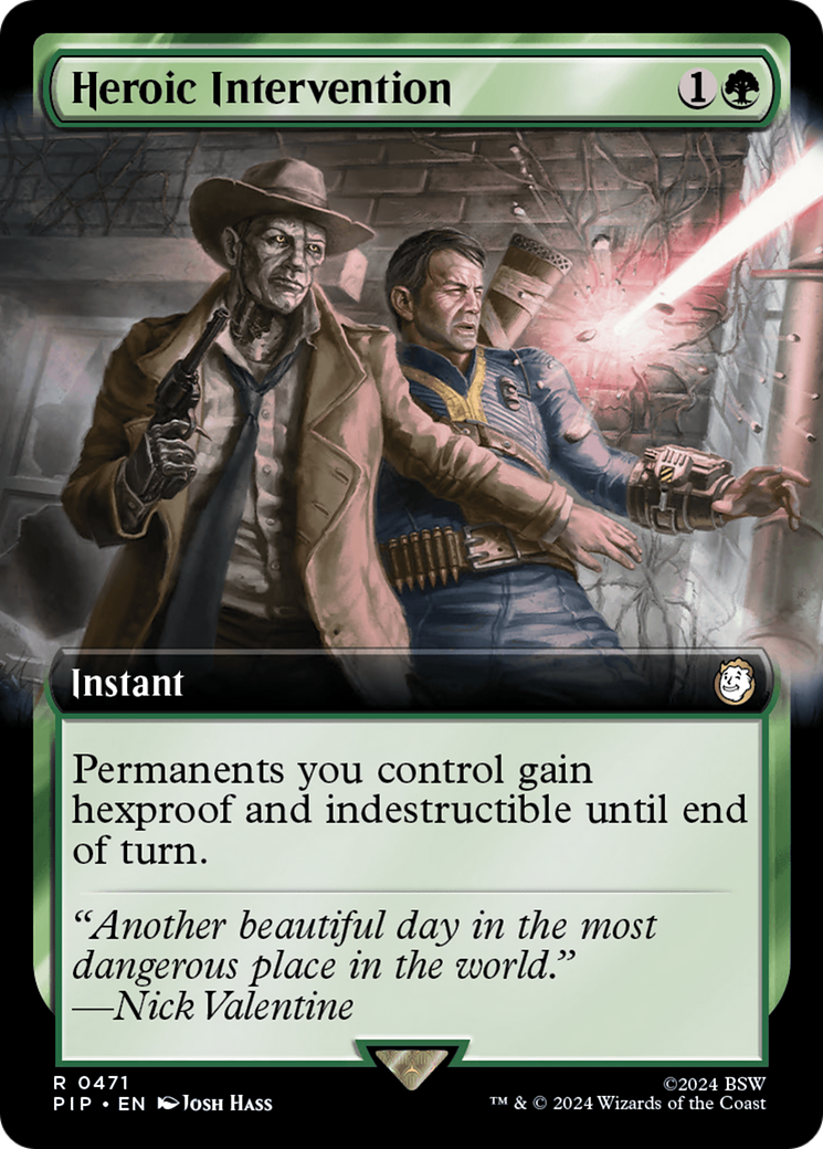 Heroic Intervention (PIP-471) [Fallout] (Extended Art) Foil MTG Single Wizards of the Coast