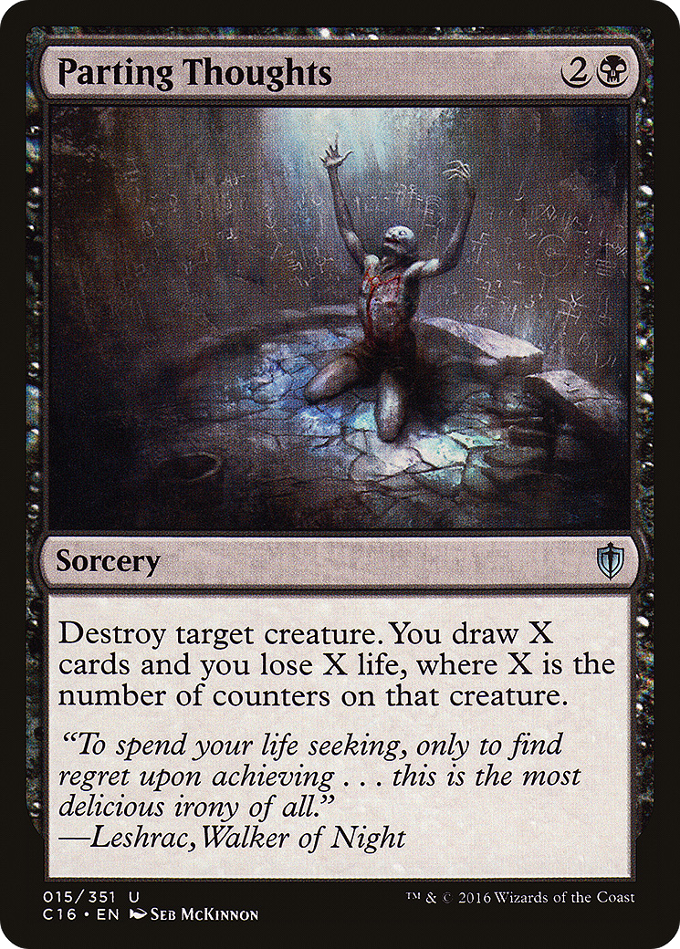 Parting Thoughts (C16-015) [Commander 2016] MTG Single Wizards of the Coast