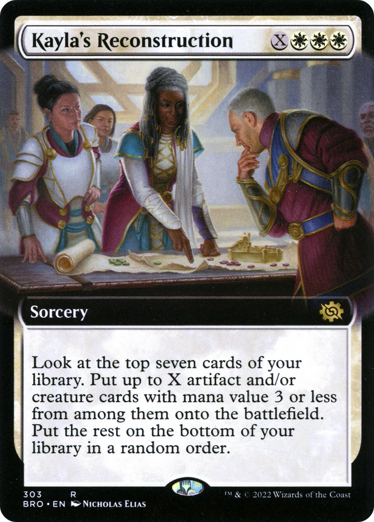 Kayla's Reconstruction (BRO-303) [The Brothers' War] (Extended Art) MTG Single Wizards of the Coast