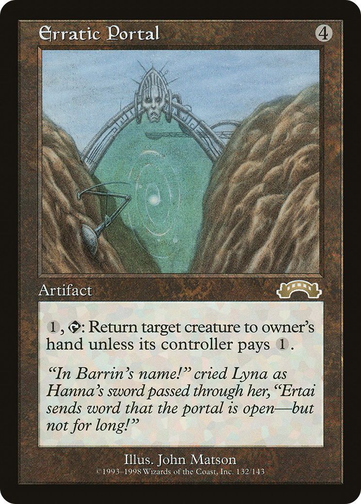 Erratic Portal (EXO-132) [Exodus] MTG Single Wizards of the Coast