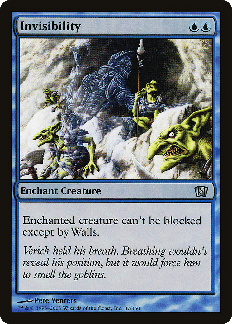 Invisibility (8ED-087) [8th Edition] Foil MTG Single Wizards of the Coast