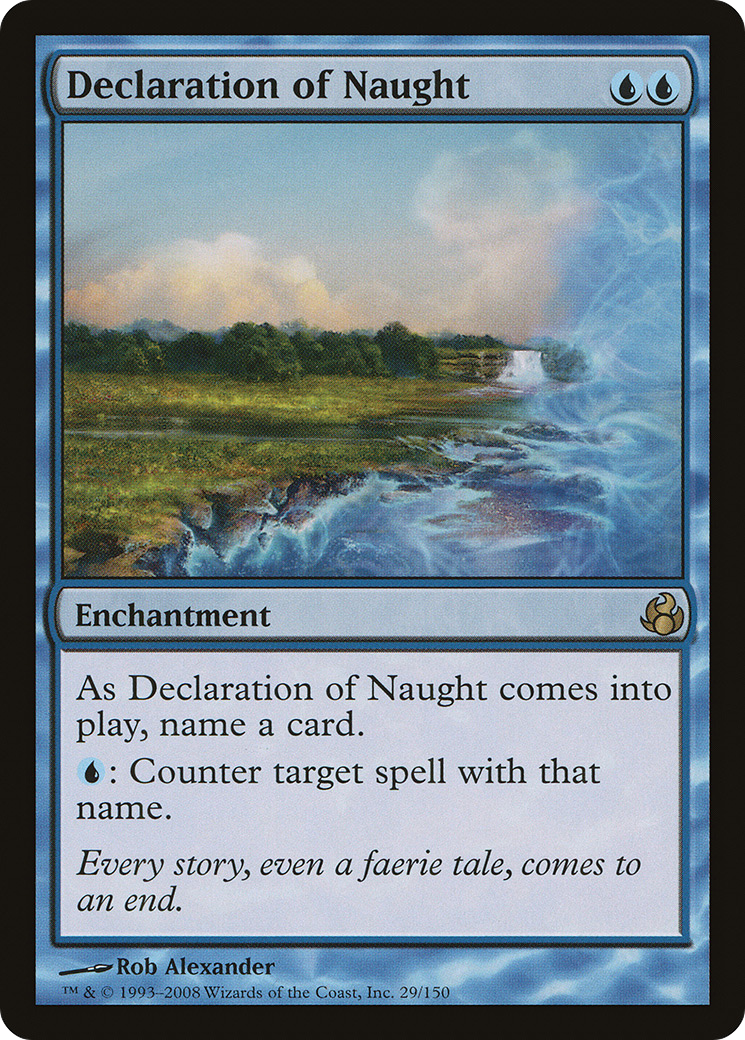 Declaration of Naught (MOR-029) [Morningtide] Foil MTG Single Wizards of the Coast