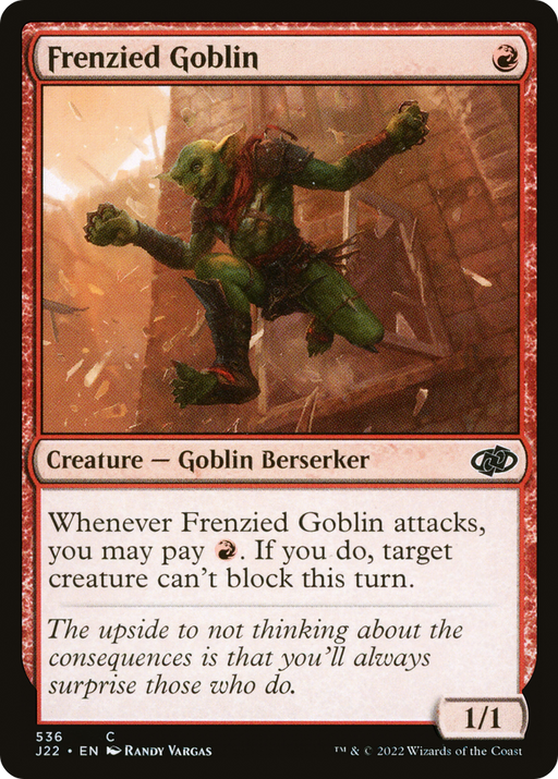Frenzied Goblin (J22-536) [Jumpstart 2022] MTG Single Wizards of the Coast