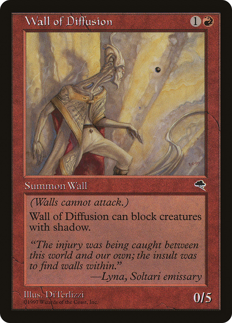 Wall of Diffusion (TMP-211) [Tempest] MTG Single Wizards of the Coast