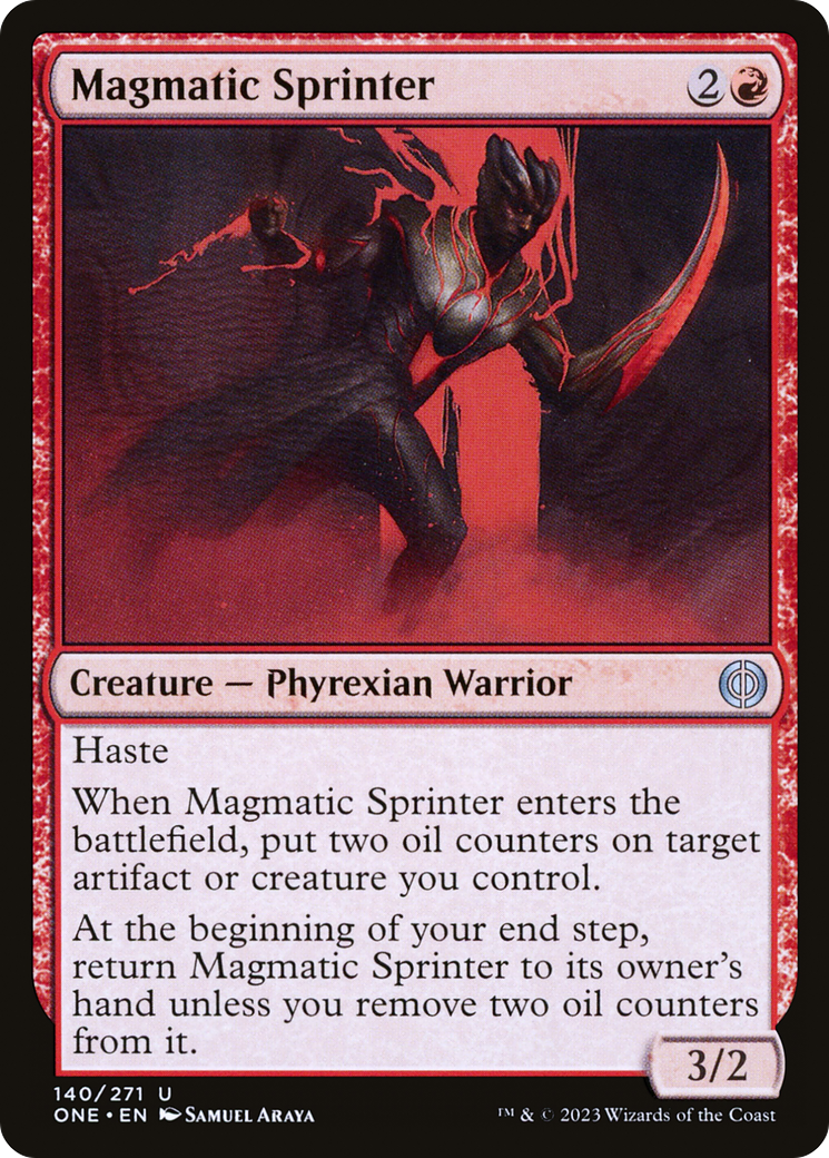 Magmatic Sprinter (ONE-140) [Phyrexia: All Will Be One] Foil MTG Single Wizards of the Coast