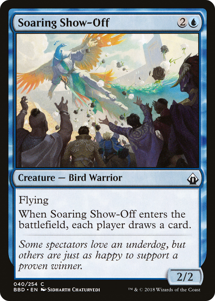 Soaring Show-Off (BBD-040) [Battlebond] Foil MTG Single Wizards of the Coast