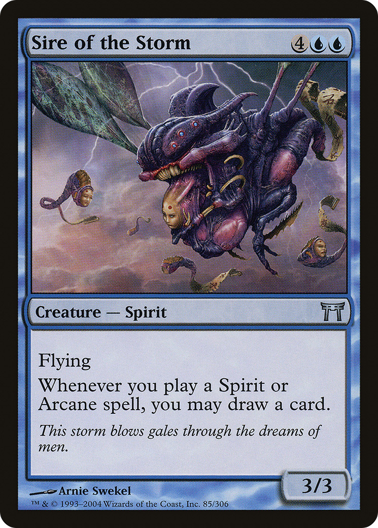 Sire of the Storm (CHK-085) [Champions of Kamigawa] Foil MTG Single Wizards of the Coast