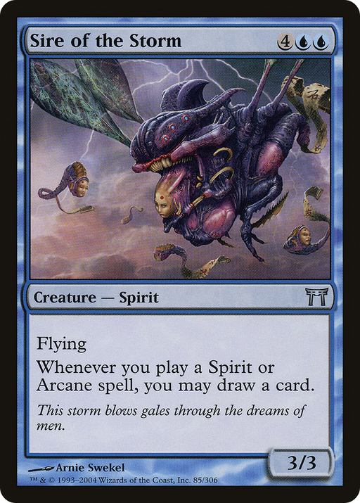 Sire of the Storm (CHK-085) [Champions of Kamigawa] Foil MTG Single Wizards of the Coast