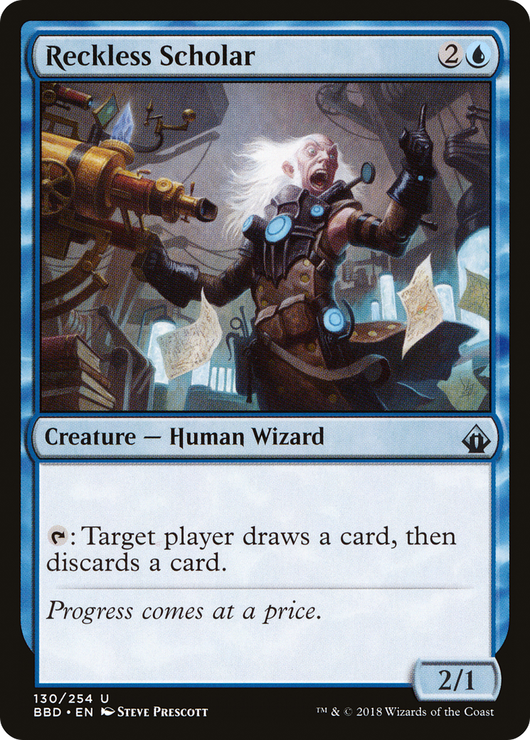 Reckless Scholar (BBD-130) [Battlebond] Foil MTG Single Wizards of the Coast