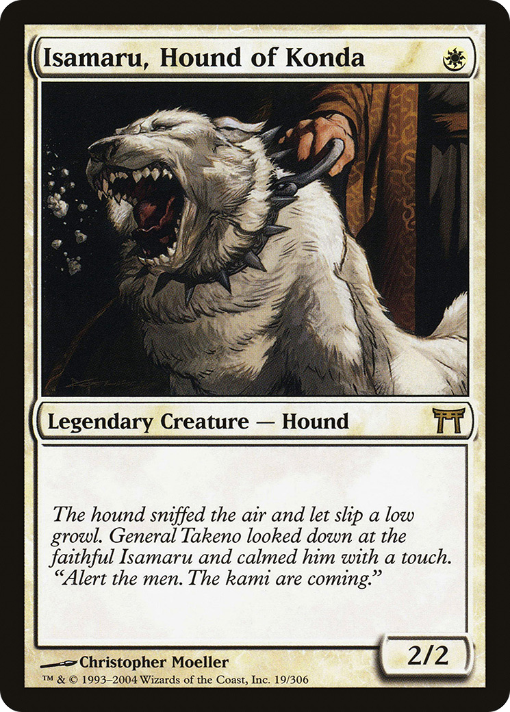 Isamaru, Hound of Konda (CHK-019) [Champions of Kamigawa] Foil MTG Single Wizards of the Coast