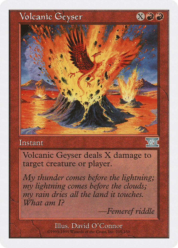 Volcanic Geyser (6ED-215) [Classic Sixth Edition] MTG Single Wizards of the Coast
