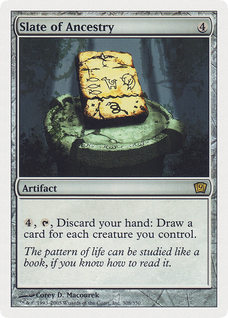 Slate of Ancestry (9ED-) [9th Edition] Foil MTG Single Wizards of the Coast