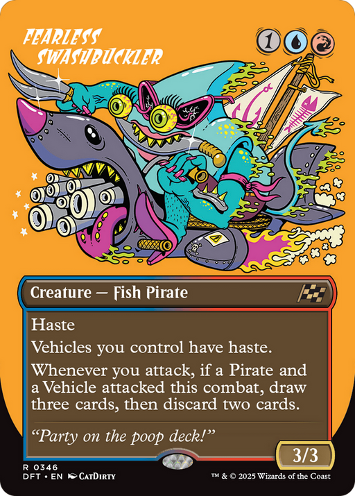Fearless Swashbuckler (DFT-346) [Aetherdrift] (Borderless) MTG Single Wizards of the Coast