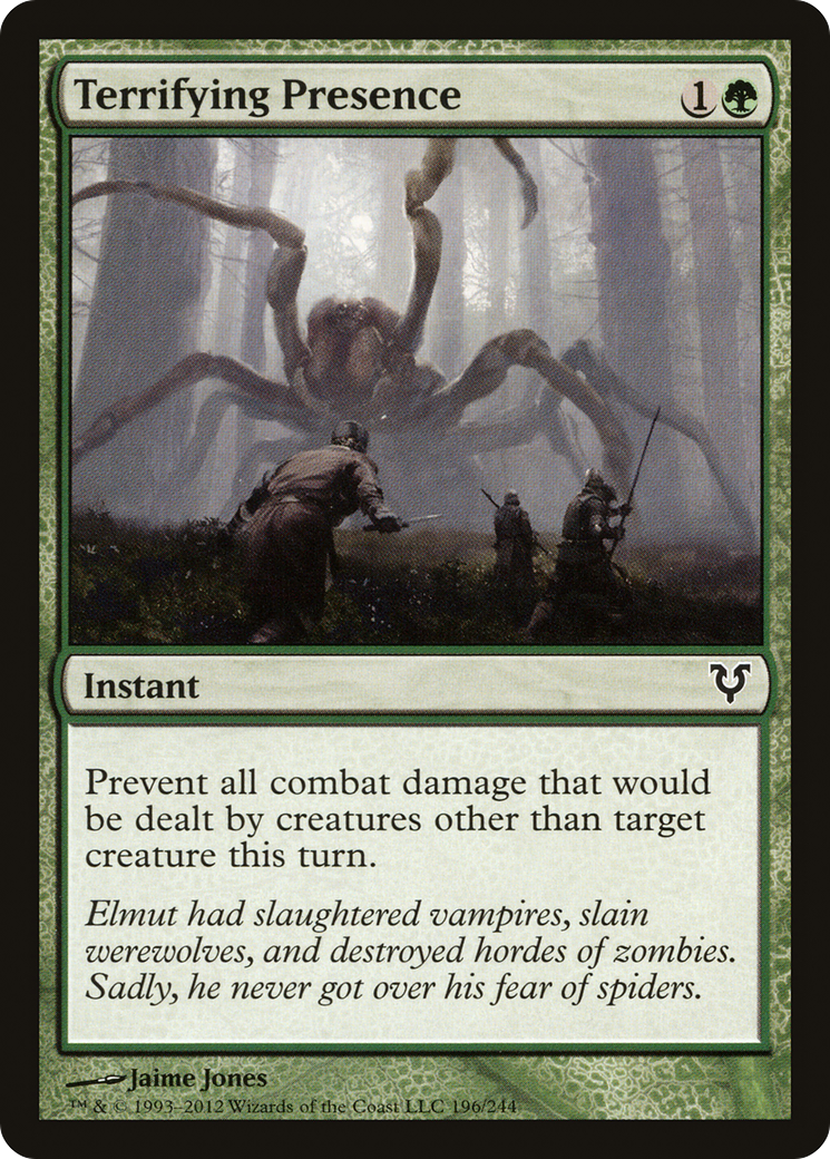 Terrifying Presence (AVR-196) [Avacyn Restored] Foil MTG Single Wizards of the Coast