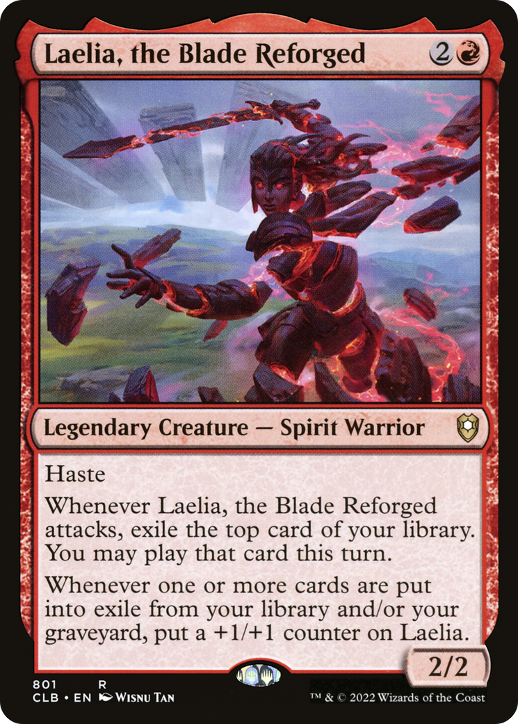 Laelia, the Blade Reforged (CLB-801) [Commander Legends: Battle for Baldur's Gate] MTG Single Wizards of the Coast