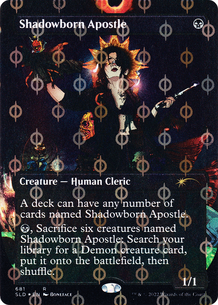 Shadowborn Apostle (SLD-681Φ) [Secret Lair] Drop (Borderless) Foil MTG Single Wizards of the Coast