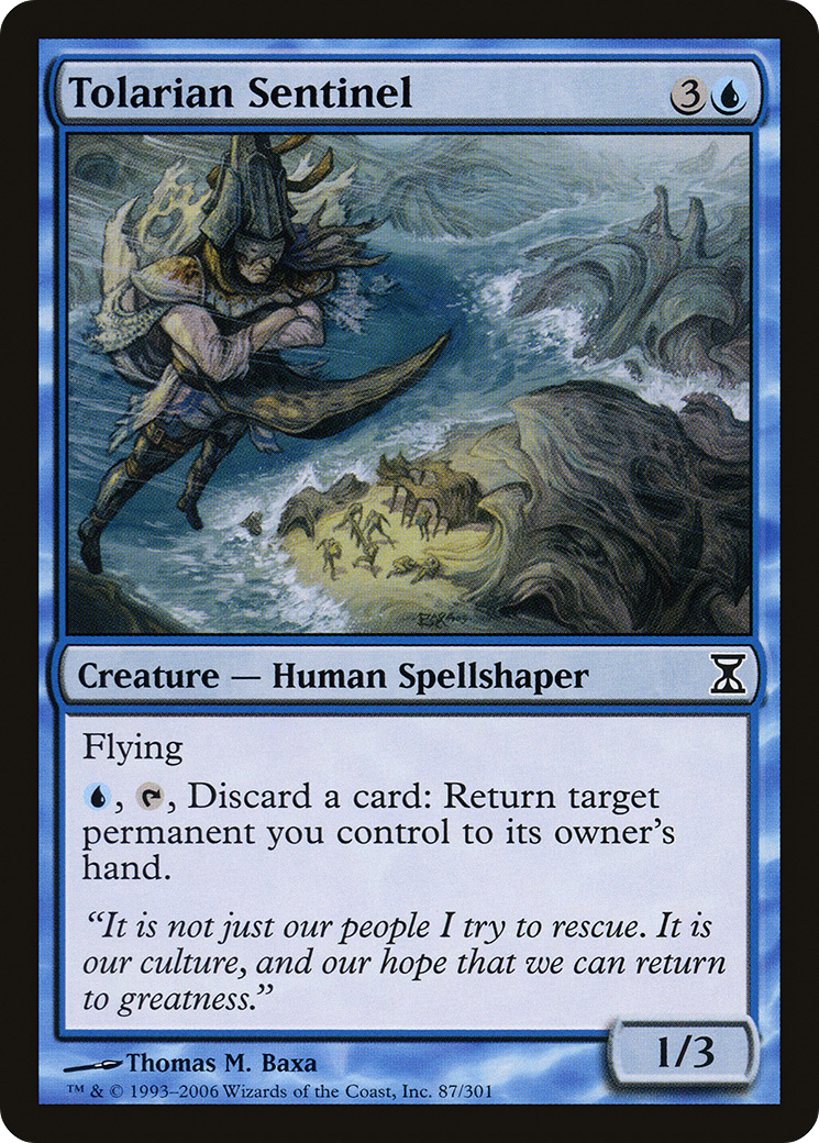 Tolarian Sentinel (TSP-087) [Time Spiral] MTG Single Wizards of the Coast