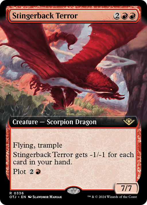 Stingerback Terror (OTJ-336) [Outlaws of Thunder Junction] (Extended Art) MTG Single Wizards of the Coast