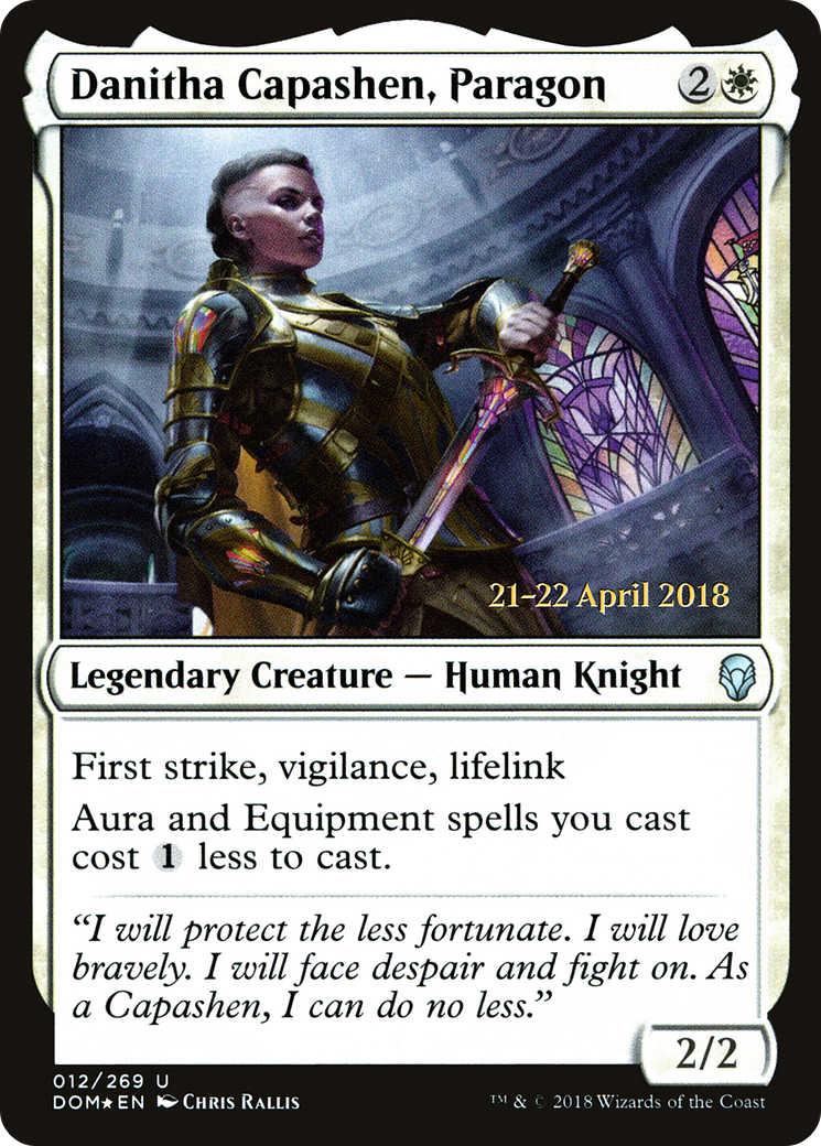 Danitha Capashen, Paragon (PRE-012) [Dominaria Promos] Foil MTG Single Wizards of the Coast