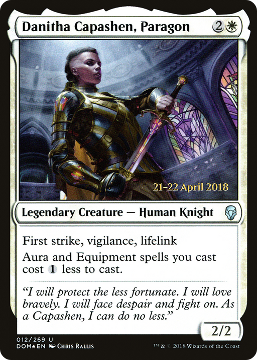 Danitha Capashen, Paragon (PRE-012) [Dominaria Promos] Foil MTG Single Wizards of the Coast